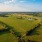 aerial view of Round Top showing green grass and trees